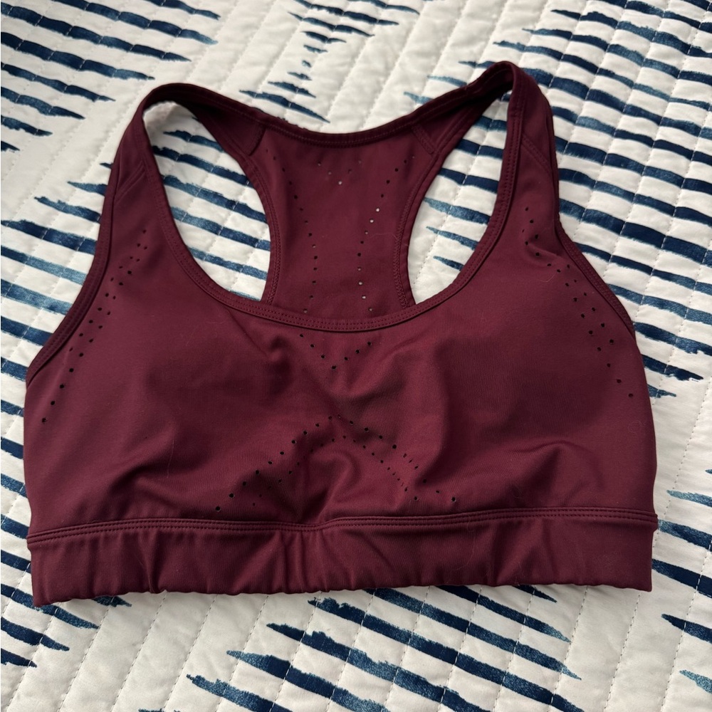 Women's Burgundy Sports Bra